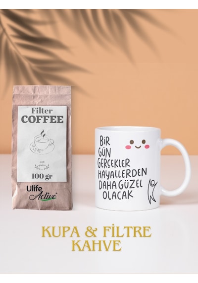 Deepcraft Eğlenceli Güzel Sözler Kupa Hediyelik Kupa 300ml Beyaz