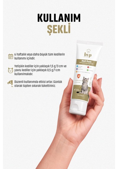 Bvp Kedi Maltı 100 Gr Tüy Yumağı Önleyici & Sindirim Tamamlayıcı Veteriner Formüllü