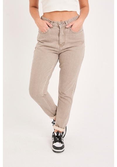 Kadın Denim Pantolon Gri