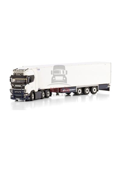 1/50 F.l.t Scanıa S Hıghlıne Cs20h 6x2 Twın Steer Reefer Traıler - 3 Axle