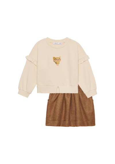 Xo Kids Kız Çocuk Sweatshirt 9ay-4 Yaş 37622 Krem