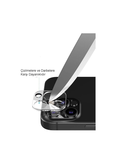 Apple Uyumlu iPhone 14 ile Tam Koruma Kamera Lensi Koruma Camı