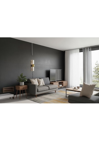Linea Ledli Şarjlı Aplik Krom