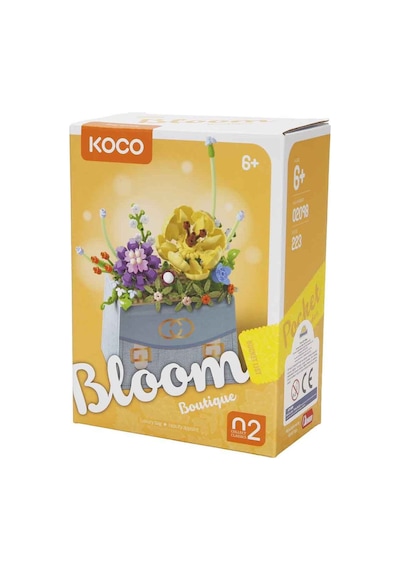 Bloom Boutique Çiçek Çanta Mini Blok Yapım Seti 223 Parça Yetişkin Ve Çocuk Dıy Dekorasyon