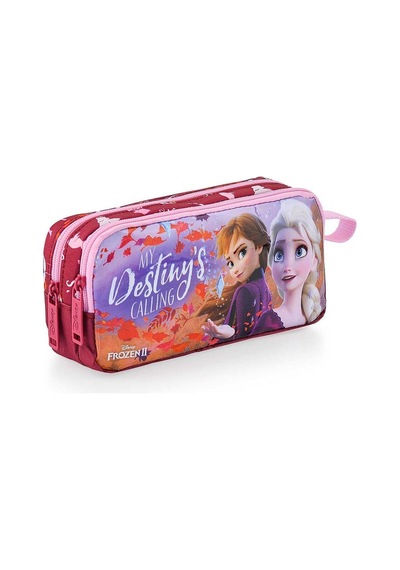 Otto Mikro Frozen Kalem Çantası 48033 Çift Gözlü Çok Renkli