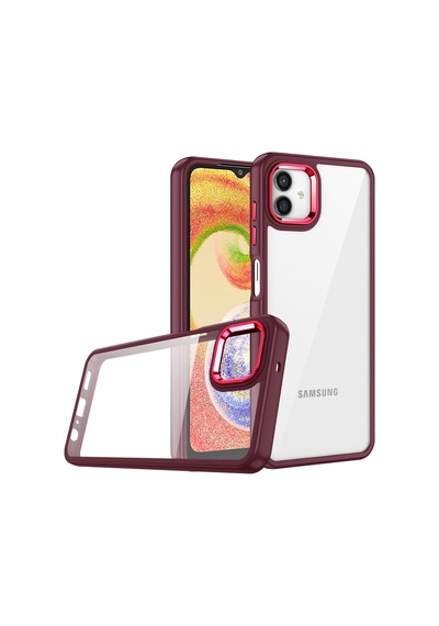 Galaxy A04E Kılıf Zore Flora Buton,Kenar Çevresi Renkli Kılıf