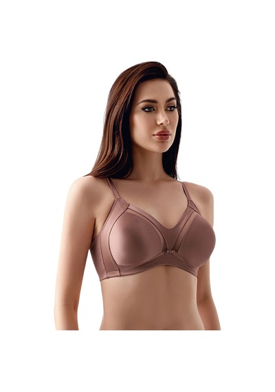 New Bra Newbra Lingerie 35-2303 Kadın D Cup Toparlayıcı Balensiz Min. Sutyen Vizon