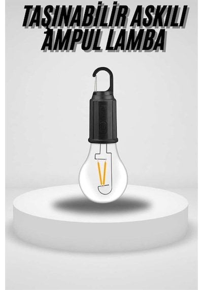 Taşınabilir Askılı Ampul Kamp Lambası Askılı Type-c Şarjlı Bahçe Lambası Çok Renkli 84961703