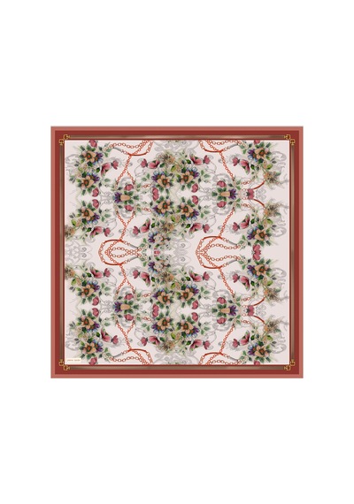 Pierre Cardin Kiremit 90x90 İpek Twill Eşarp Kiremit Kiremit