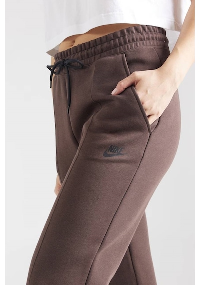 Nike Sportswear Tech Fleece Standart Fit Mid Rise Jogger Brown Kadın Eşofman Altı Kahverengi Kahverengi