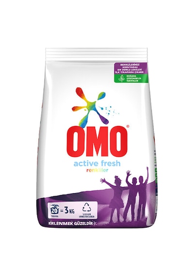 Omo Çamaşır Deterjanı 3 Kg Active Fresh Renkliler