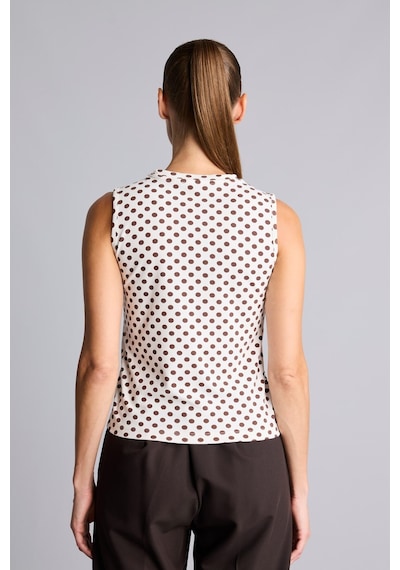 Defacto Puantiyeli Slim Fit Dik Yaka Basic Atlet I7292ax26hser105 Ekru-er105