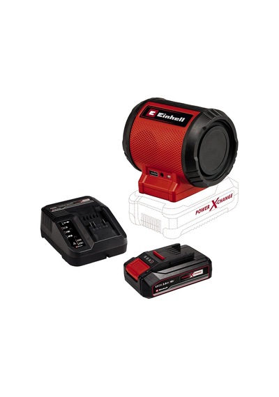 Tc-sr 18 Li Bt - Solo, Akülü Hoparlör Ve Einhell 18v 2,5 Ah Pxc Starter Kit Başlangıç Seti