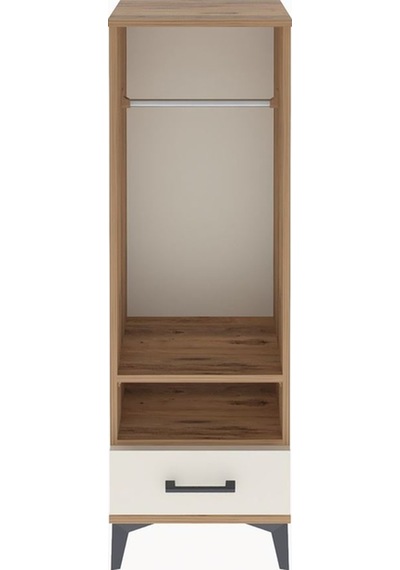 Arges Dolap 2 Raflı Tek Çekmeceli Tek Askılı 44x30x134 Çam-ay... Çam