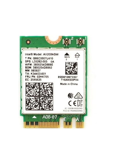 Intel Ax200ngw M.2 Wi Fi 6 Kartı + Bluetooth 5.0 2400 Mbps Dual Band