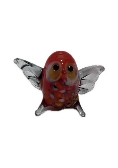 El Yapımı Mini Murano Cam Baykuş Biblo A160-02