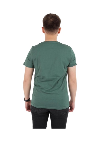 Cazador Erkek Slim Fit Bisiklet Yaka Pamuklu Düz Tişört 4623 Hunter