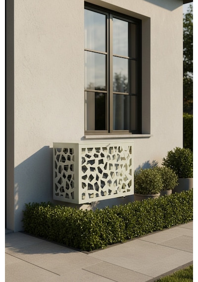 Klima Motoru/dış Ünite Gizleme/koruma Kafesi Xl 120x62x150 H Stone Gri