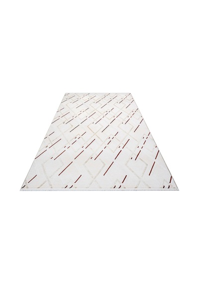 Bespoky Royal Geometrik Modern Salon Halısı Makine Dokuma Krem - Ekru