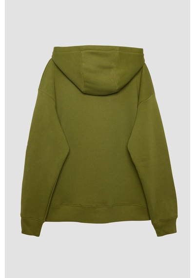 Tudors Unisex Oversize Geniş Kesim Pamuklu Yumuşak Dokulu İçi Polarlı Basic Yeşil Renk Kapüşonlu Sweatshirt-31465-yeşil Yeşil Tudors Unisex Oversize Geniş Kesim Pamuklu Yumuşak Dokulu İçi Polarlı Basic Yeşil Renk Kapüşonlu Sweatshirt-31465-yeşil Yeşil