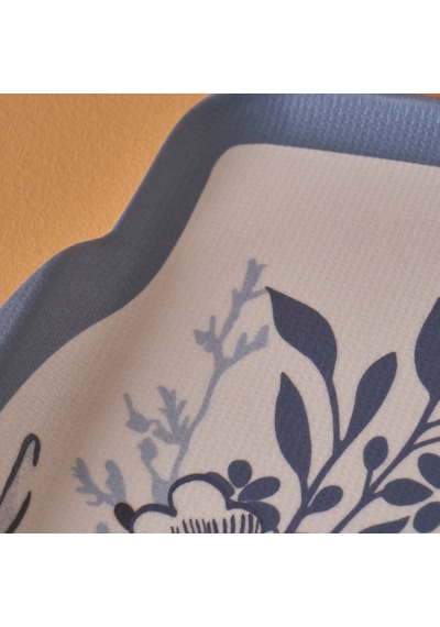 Bella Maison Bleu Blanc Melamin Tepsi Mavi 42 x 31 CM Mavi