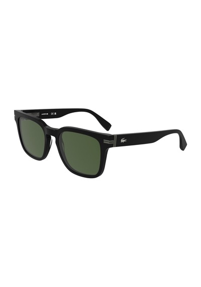 Lacoste L 6065s 001 54 Unisex Kare Siyah Kemik Güneş Gözlüğü Siyah