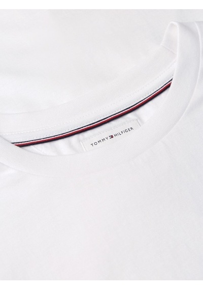 Tommy Hilfiger Scrıpt Stack Regular Tee Erkek Beyaz T-shirt - Mw0mw43224