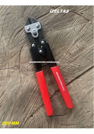 İzeltaş 220mm Makas Çit Teli Kesme Makası 5mm Tel Kesme Makası Karbon Çelik