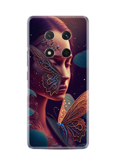 Honor Magic 7 Lite Kılıf Boutique Baskılı Resimli Kelebek Kadın Pcode -075
