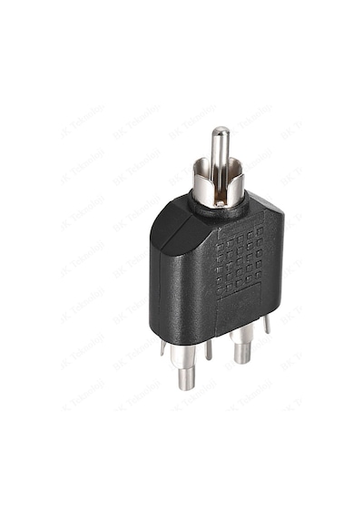 RCA Erkek to 2 RCA Erkek Dönüştürücü Adaptör