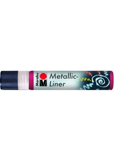 Marabu Metallic Liner Boyutlu Boncuk Boyası 25Ml 732 Kırmızı