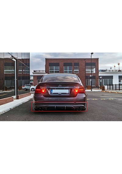 Bmw E90 Makyajsız Kasa Arka Tampon Eki Fiberglass Boyasız