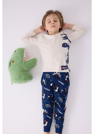Rolypoly Erkek Çocuk Mavi Pijama Takımı 5274-45604 Mavi