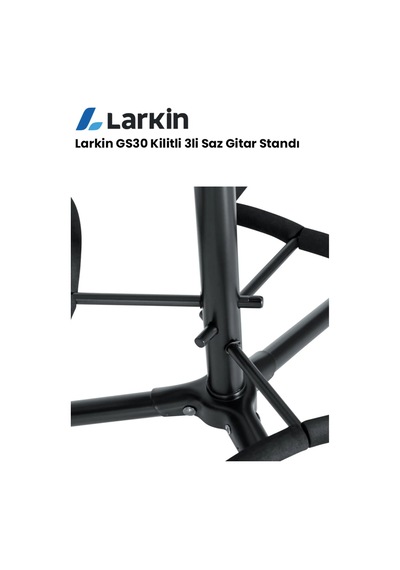 Larkin Gs30 Kilitli Çoklu 3lü Üçlü Gitar Bağlama Standı Sehpası