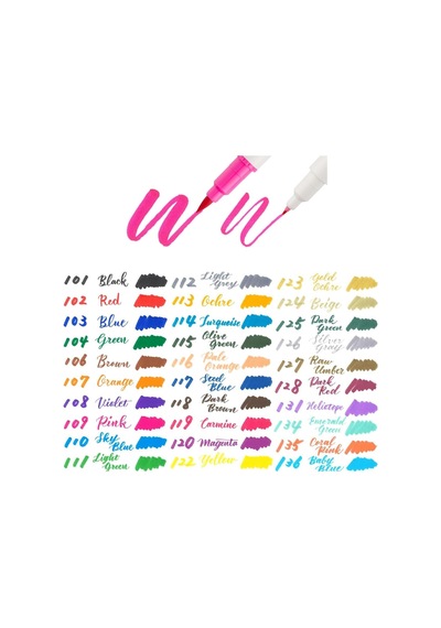 Pentel Brush Sing Pen Twin Çift Taraflı Fırça Uçlu Kalem Zeytin Yeşili
