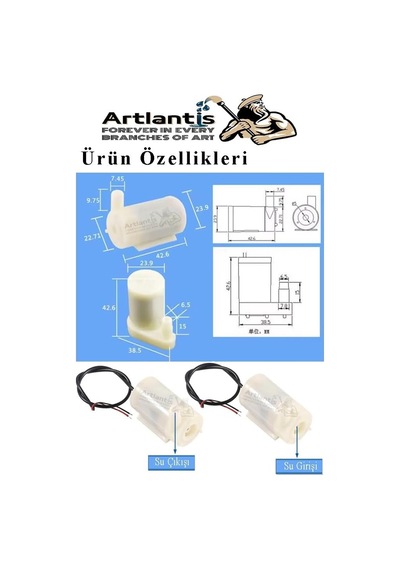 Mini Su Pompası Deney Seti 1 Adet Hortum Pil Yatağı Anahtar Mikro Dalgıç Pompa Solonoid Su Pompası Küçük Akvary