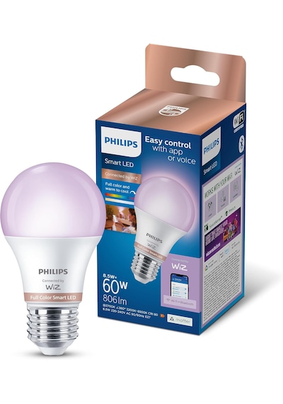 Philips Smart Lighting Led Ampul A60 E27 60w Eşdeğer Rgb - Google Home, Alexa, Homekit Ve Matter Uyumlu Diğer