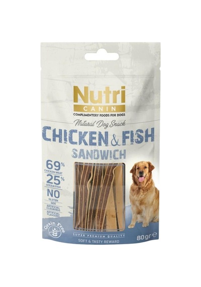 Tavuklu Ve Balıklı Köpek Ödülü 80 Gr