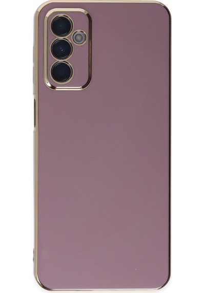 Samsung Galaxy Uyumlu - M23 Kılıf Volet Silikon - Mor