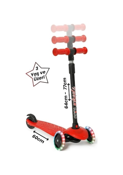 Cool Wheels Star Işıklı Scooter 3-5 Yaş