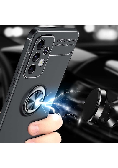 Galaxy A33 5g Kılıf Zore Ravel Silikon Kapak Siyah