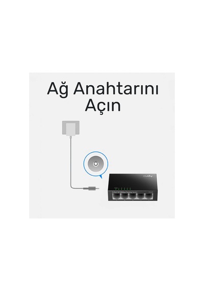 Fs105 5-port 10/100mbps Metal Kasa Masaüstü Switch, Tak Ve Çalıştır, Duvara Monte Edilebilir Tasarım, Fansız Sessiz Çalışma, Ev Ve Ofis İçin Ethernet Çoklayıcı