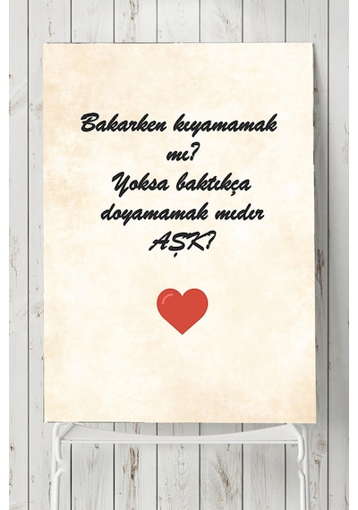 Aşk Nedir Motivasyon Poster