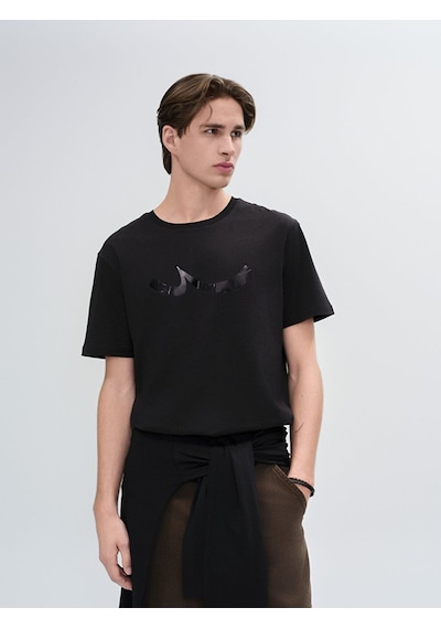 Ltb Baskılı Erkek T-shirt - Siyah 01225845276089 200