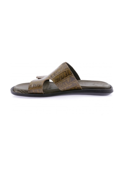 Dgn 3019-23y Erkek Merdane Baskili Terlik 3019-2133-R7098 Haki