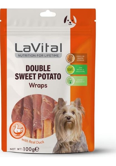 Lavital Ördek Eti Sarılı Tatlı Patatesli Köpek Ödülü 100 Gr
