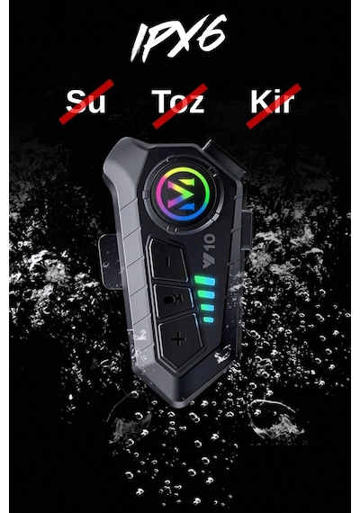 Motosiklet Kask Kulaklık Bluetooth 5.3 Destekli İntercom 2 Yıl Garantili Süresi Kategorisi
