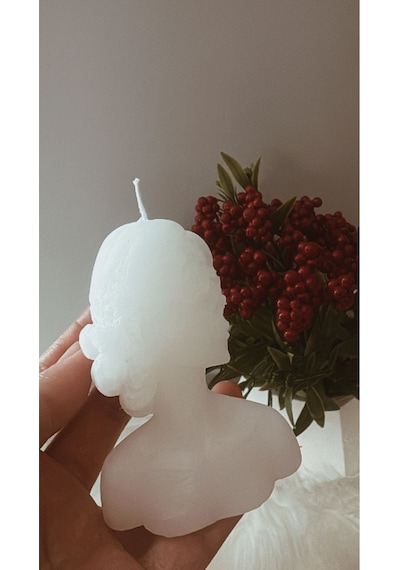 Bernami Mumluk Şamdanpinterest Hediyelik Kokulu Maskeli Kız Mum Diğer