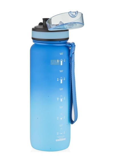 Tr Uzspace 800ml Çift Renkli Sızdırmaz Bpa İçermez Kilitlenebilir Kapaklı Motivasyonel Tritan Su Matarası Lacive Diğer