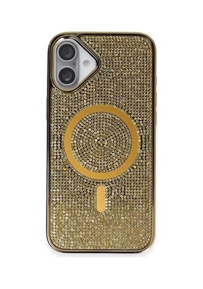 Joko Apple Uyumlu iPhone 16 Plus Kılıf Helen Magsafe Kapak - Gold 0.2M-Çok Renkli